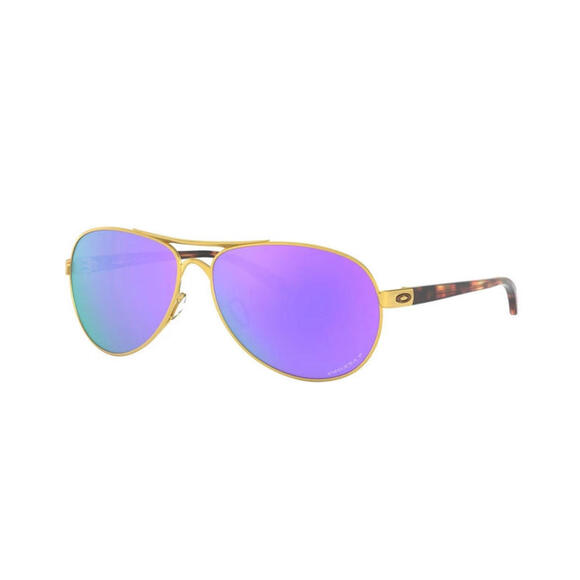 OAKLEY | NEW | FEEDBACK | 4079 - 39 | SATIN GOLD | PRIZM VIOLET - Picture 1 of 4